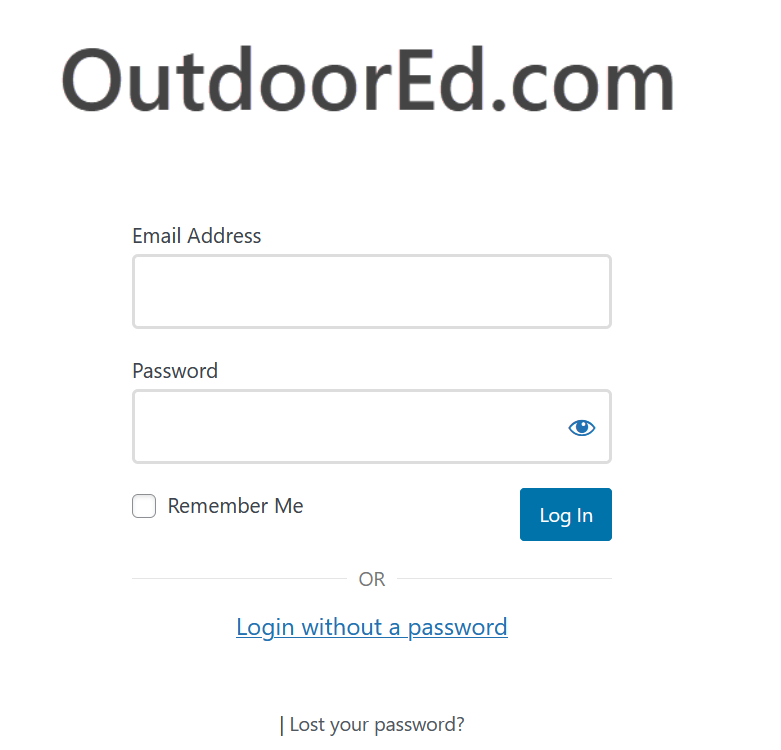 Login with Email and Password